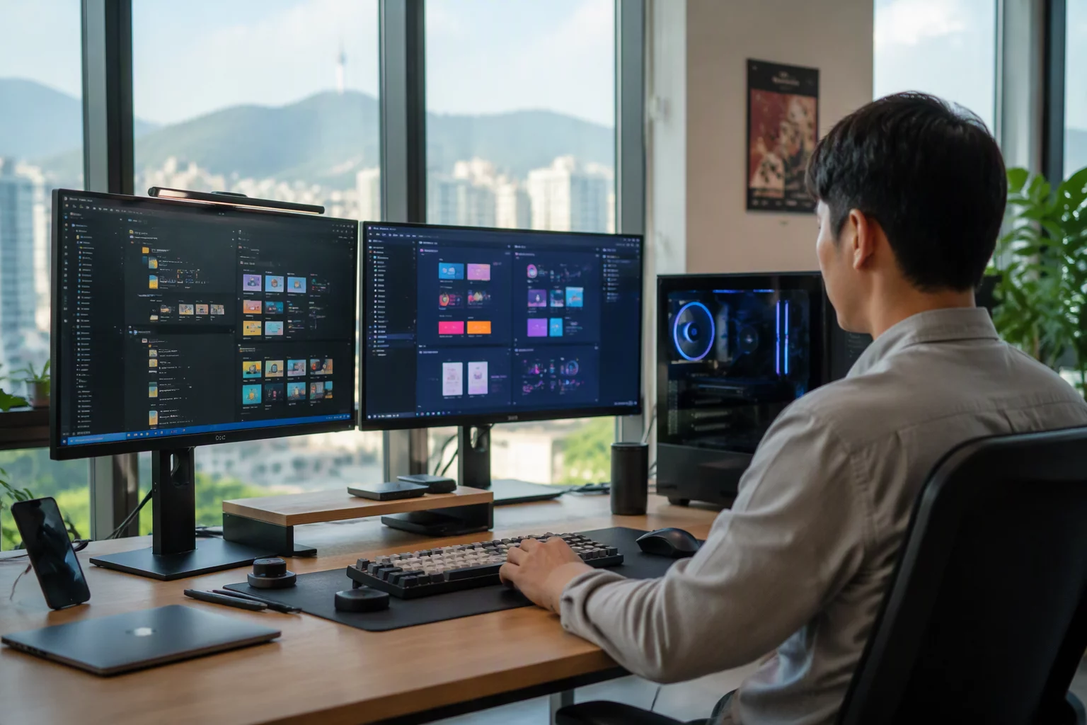 Potap 모던 미니멀 컴퓨터 소프트웨어 테크 로고